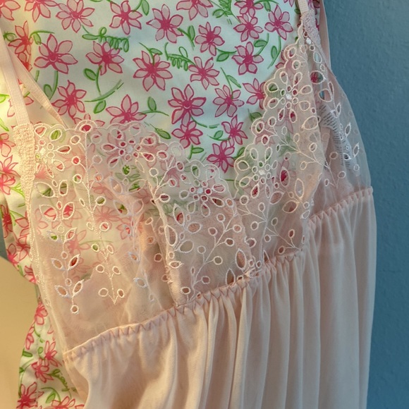 NWT Small Hanky Panky Blushing Pink Delicate Lace Eyelet Slip Lingerie MSRP $115 - Picture 15 of 17